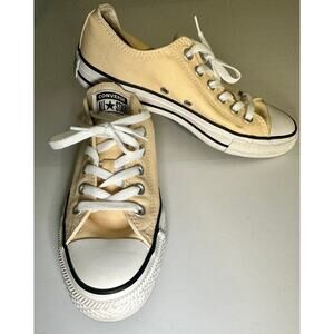 Converse Women's Yellow Chuck Taylor All Star Canvas Low Top Shoe